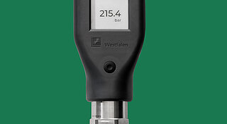 Manometer „GaaS® Meter”, um an der Gasflasche digital den Füllstand zu messen