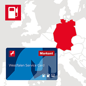 Tankkarte für Unternehmen. Karte Deutschlandweit tanken
